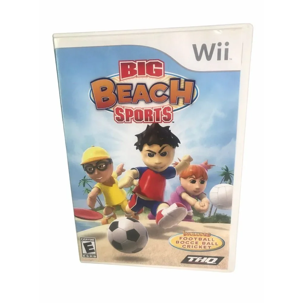 Wii Big Beach Sports Game- with‎ Case & Instruction Booklet